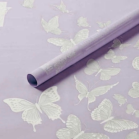 Papel Coreano para ramos de flores MARIPOSAS / Paq. 20 Pliegos