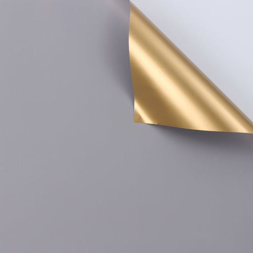Papel Coreano para envolver flores DOBLE VISTA ORO / Paq. 20 Pliegos.