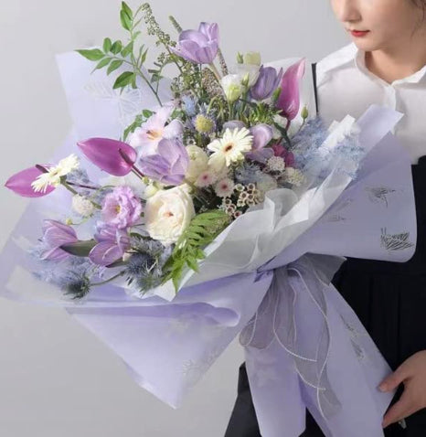Papel Coreano para ramos de flores MARIPOSAS / Paq. 20 Pliegos