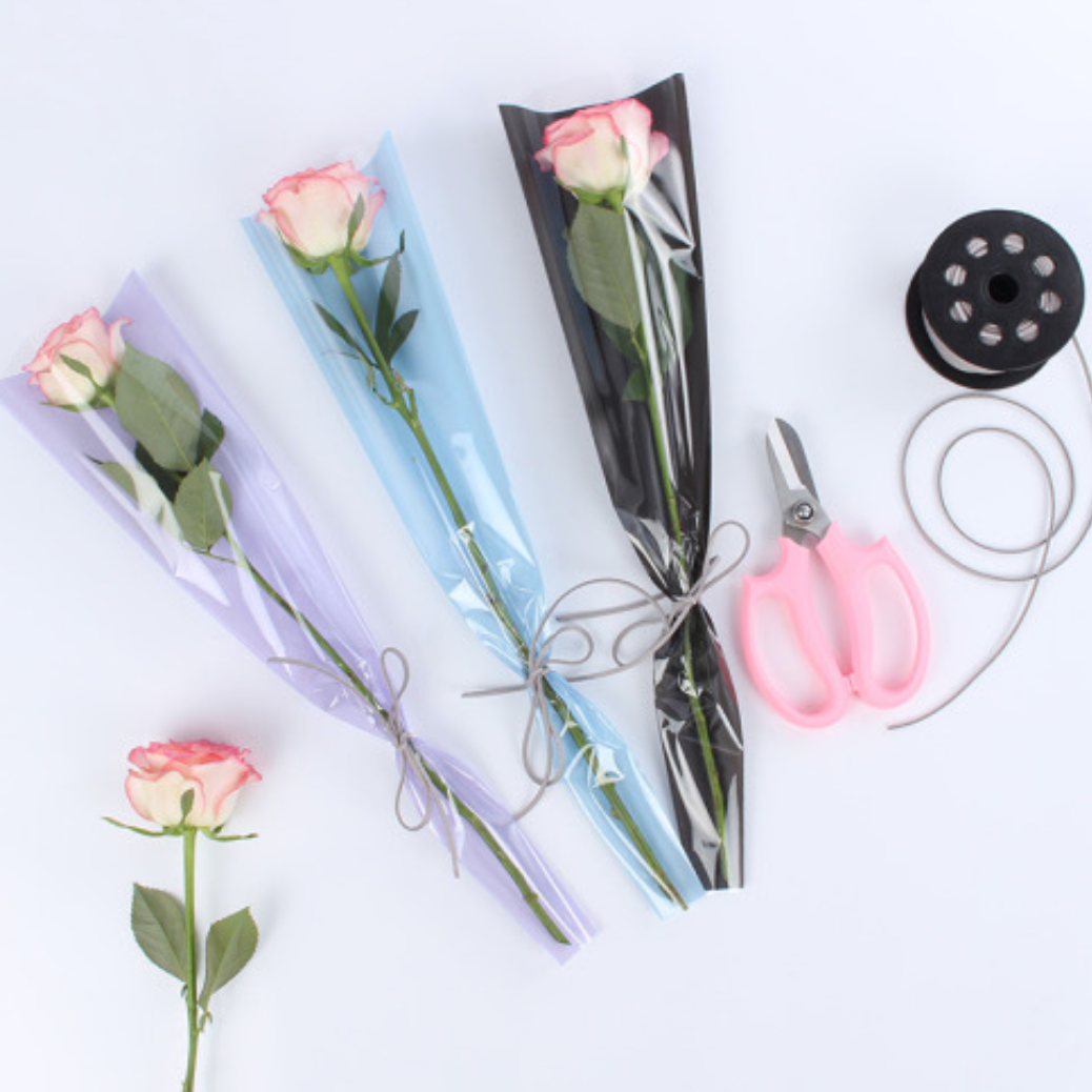 Bolsa MANGA ROSA SINGLE / 50 pz (No incluye flores)