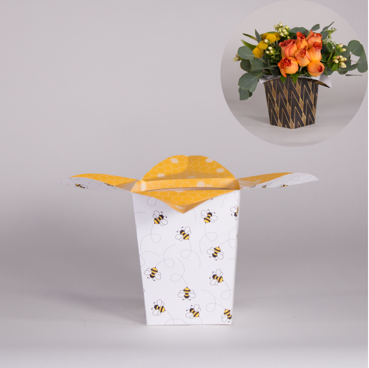 Florero Ecológico FLOR DE LYS / Precio Paq. 10pz (No incluye flores)