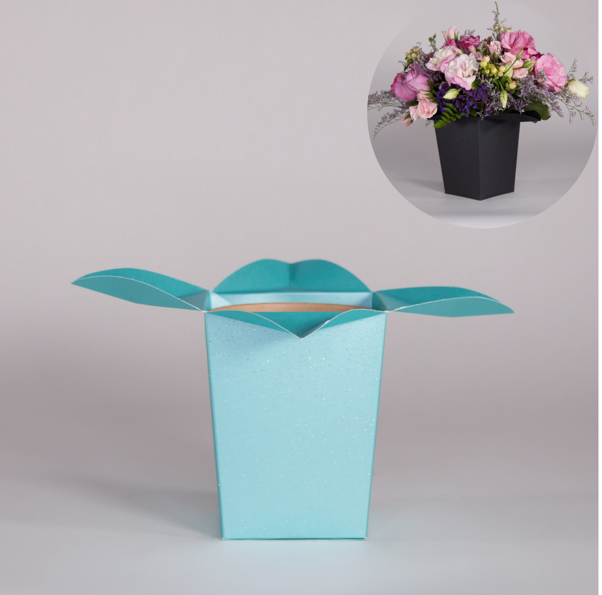 Florero FLOR DE LYS Escarchado - Edición Limitada / Precio Paq. 10pz (No incluye flores)