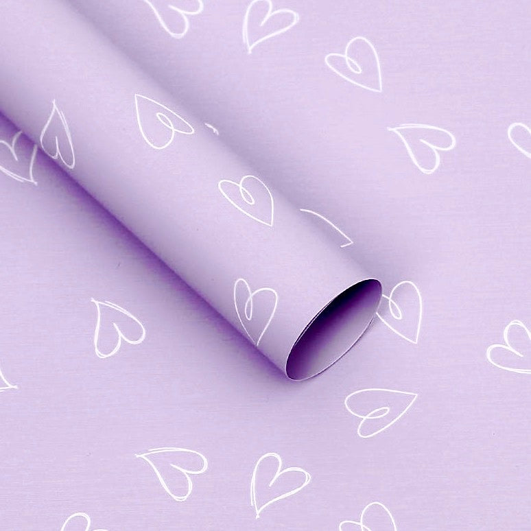Papel Coreano para arreglos florales LOVE / Paq. 20 Pliegos (NUEVOS COLORES)