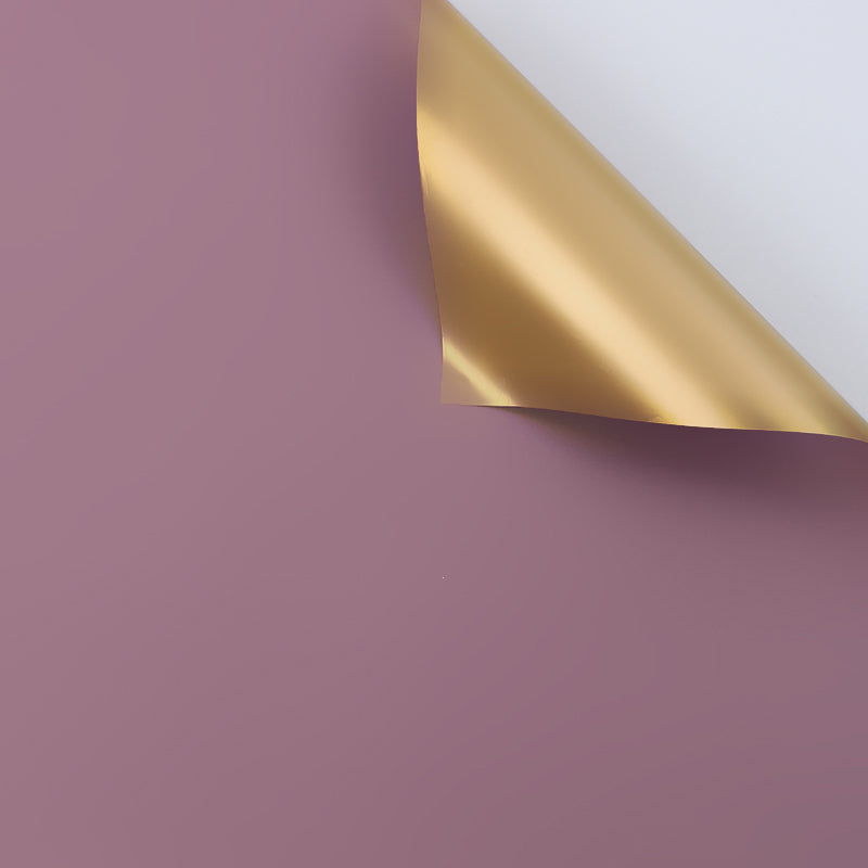 Papel Coreano para envolver flores DOBLE VISTA ORO / Paq. 20 Pliegos.