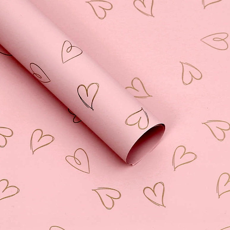 Papel Coreano para arreglos florales LOVE / Paq. 20 Pliegos (NUEVOS COLORES)