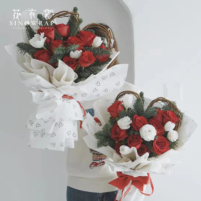 Papel Coreano para arreglos florales LOVE / Paq. 20 Pliegos (NUEVOS COLORES)