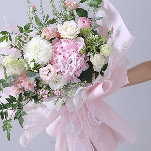 Papel Coreano para ramos de flores MARIPOSAS / Paq. 20 Pliegos