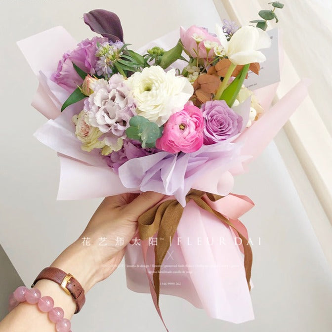 Papel Coreano para envolver flores PASTEL BP-140 / Paq. 20 Pliegos