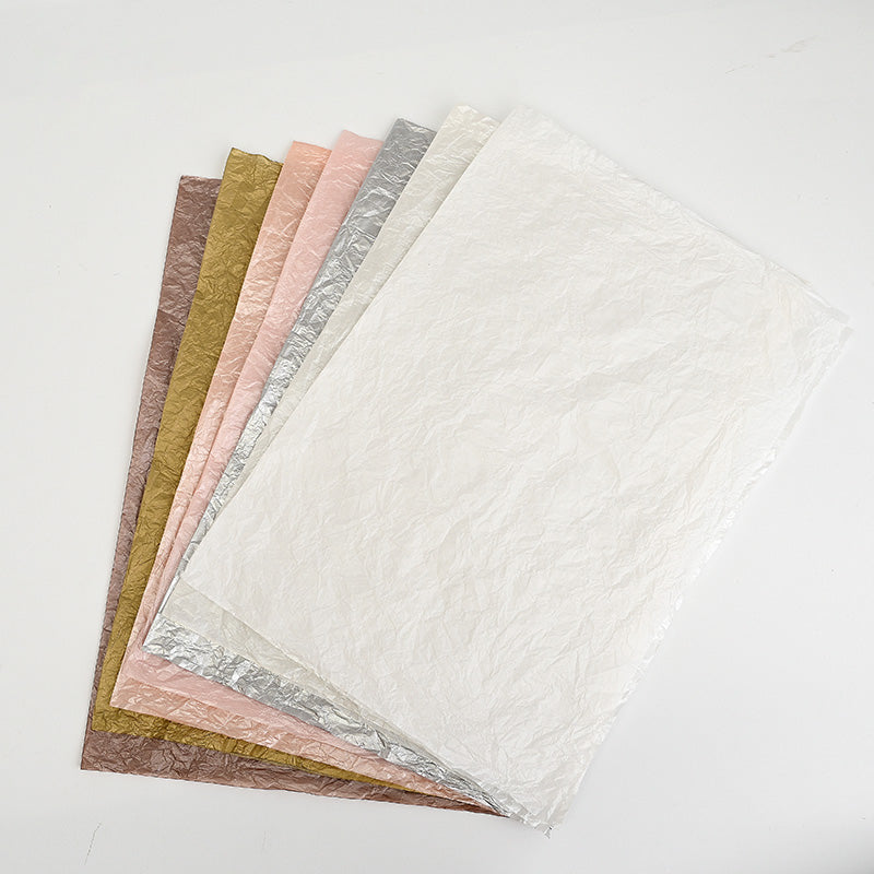 Papel China Aperlado tipo METAL /Paq. 20 Pliegos