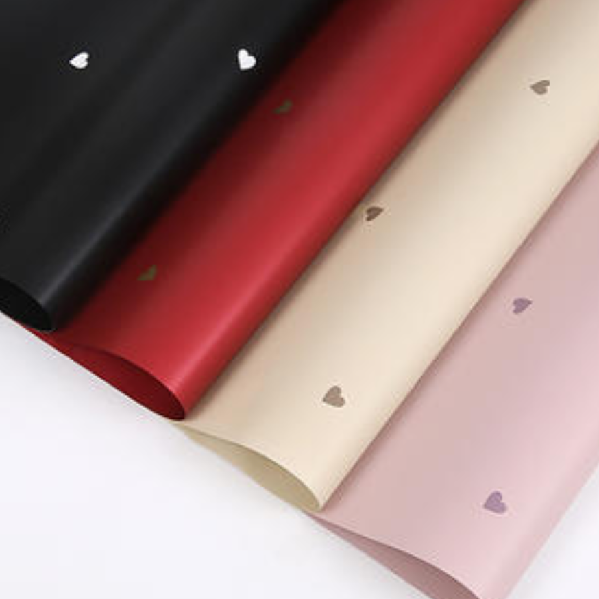 Papel Coreano para floristeria CORAZONES / Paq. 20 Pliegos (NUEVOS COLORES)