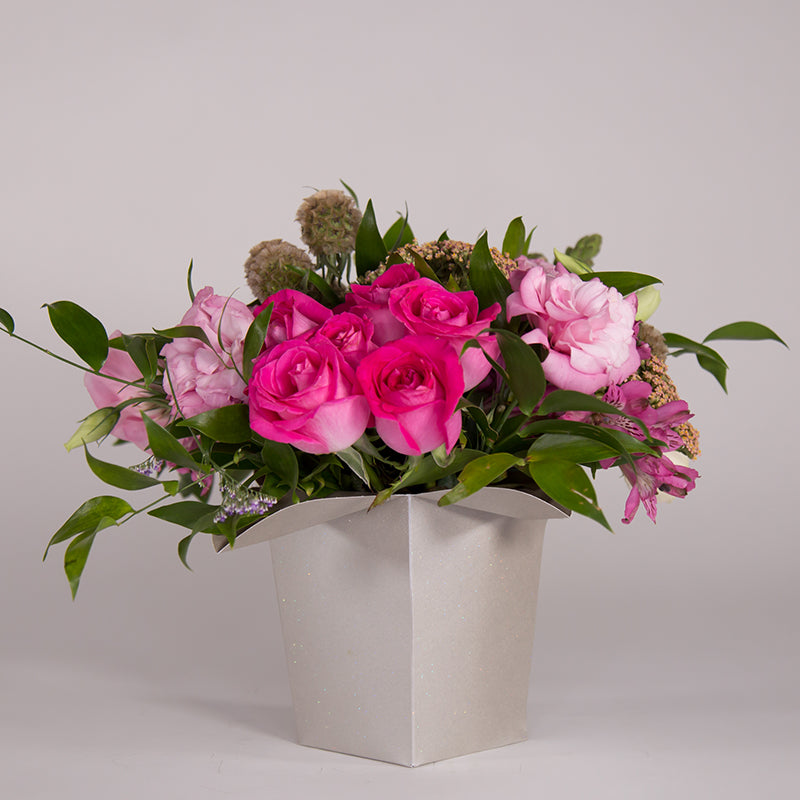 Florero FLOR DE LYS Escarchado - Edición Limitada / Precio Paq. 10pz (No incluye flores)