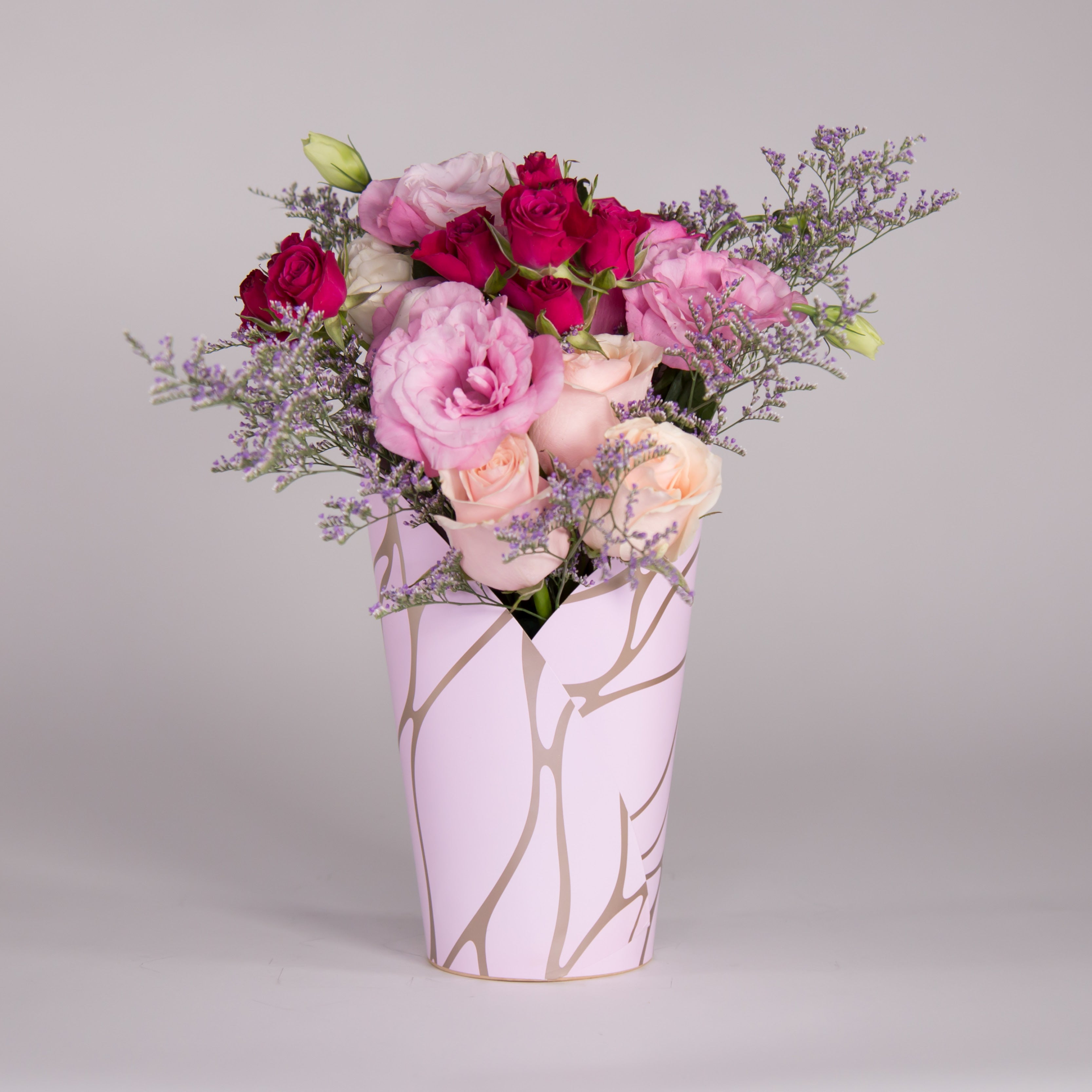 Florero Ecológico para ramos DECOLTE / Precio Paq. 10pz (No incluye flores)