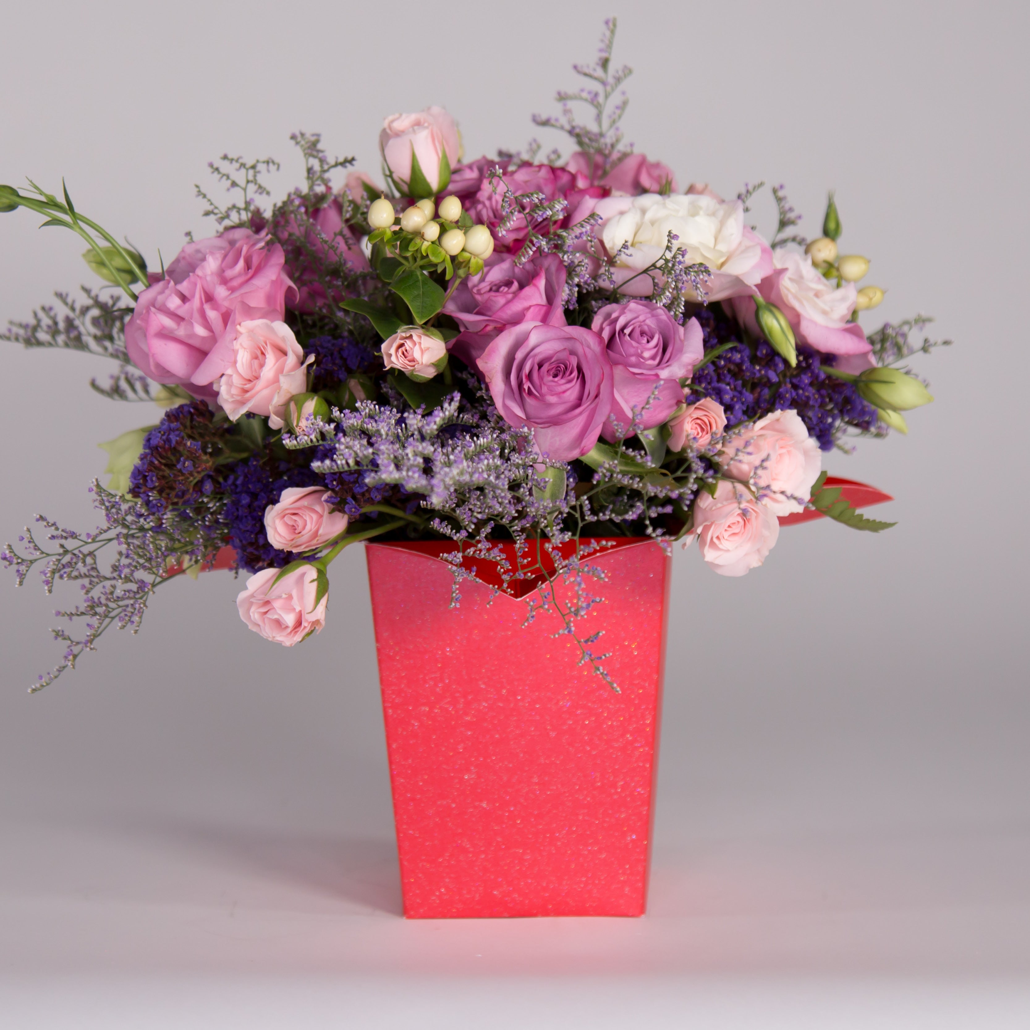 Florero FLOR DE LYS Escarchado - Edición Limitada / Precio Paq. 10pz (No incluye flores)