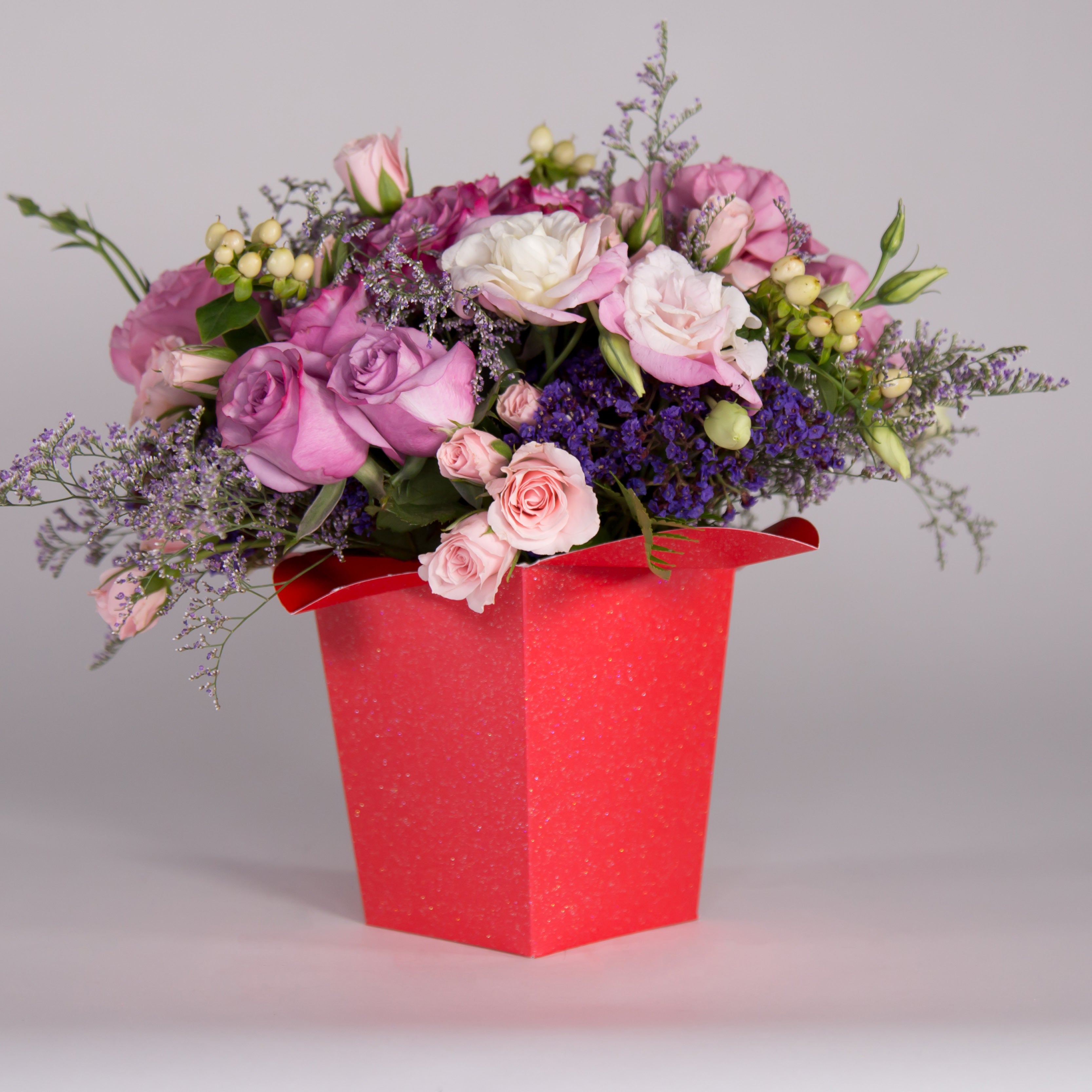 Florero FLOR DE LYS Escarchado - Edición Limitada / Precio Paq. 10pz (No incluye flores)
