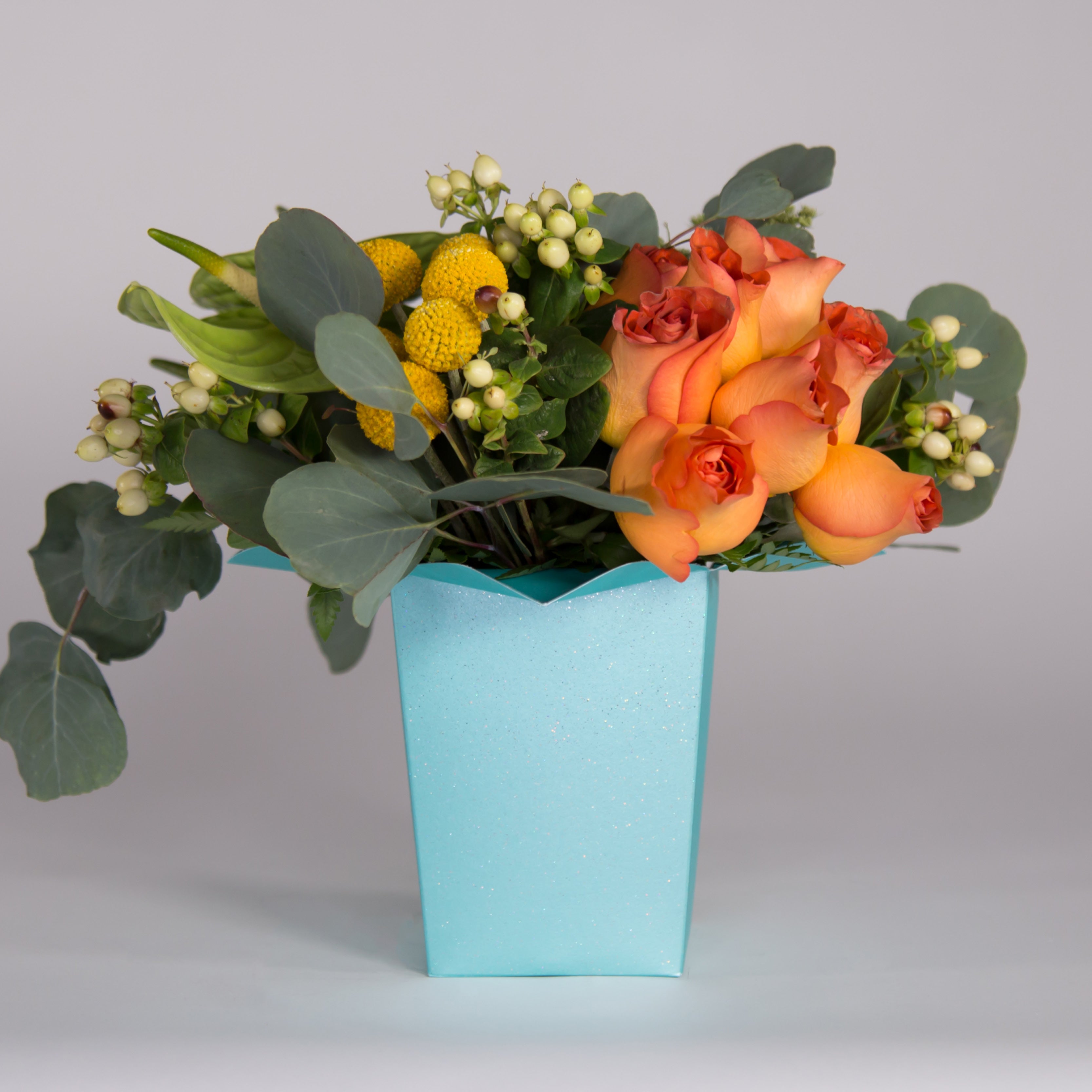 Florero FLOR DE LYS Escarchado - Edición Limitada / Precio Paq. 10pz (No incluye flores)