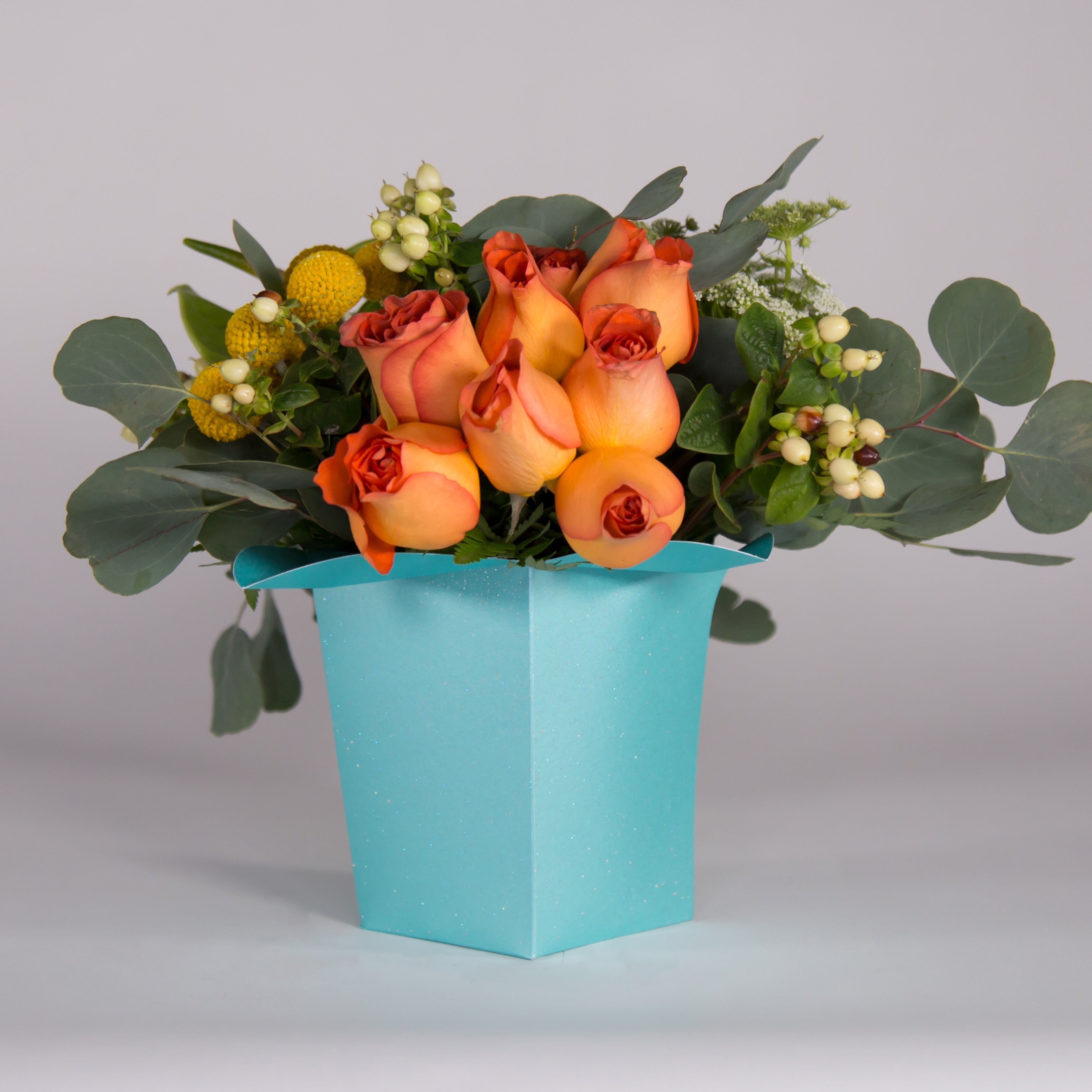 Florero FLOR DE LYS Escarchado - Edición Limitada / Precio Paq. 10pz (No incluye flores)