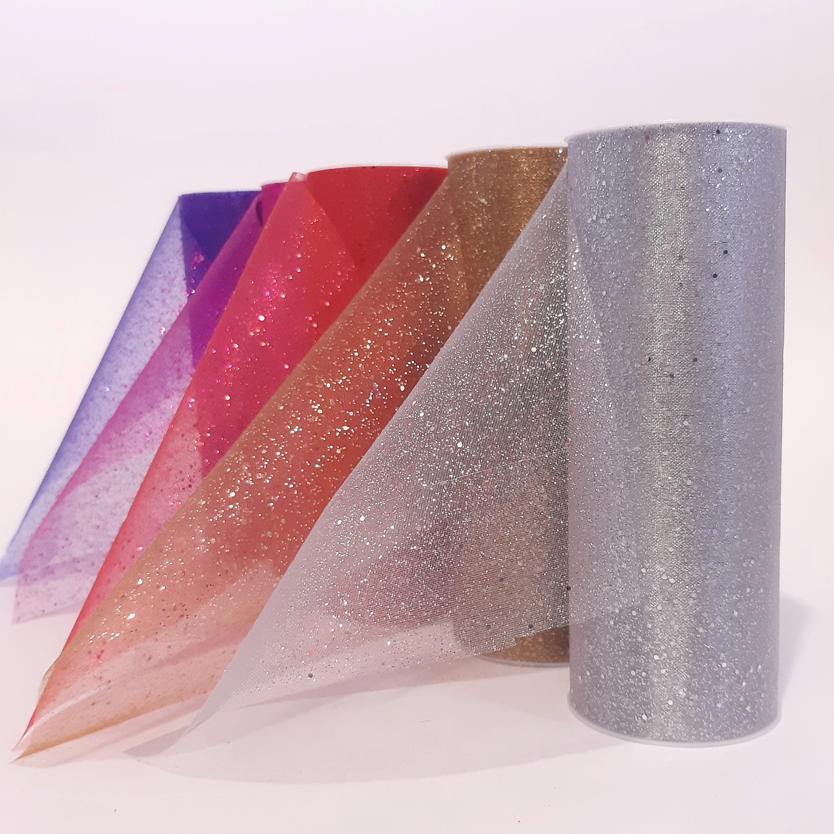 Listón Organza Confetti 15 cm x 9 m