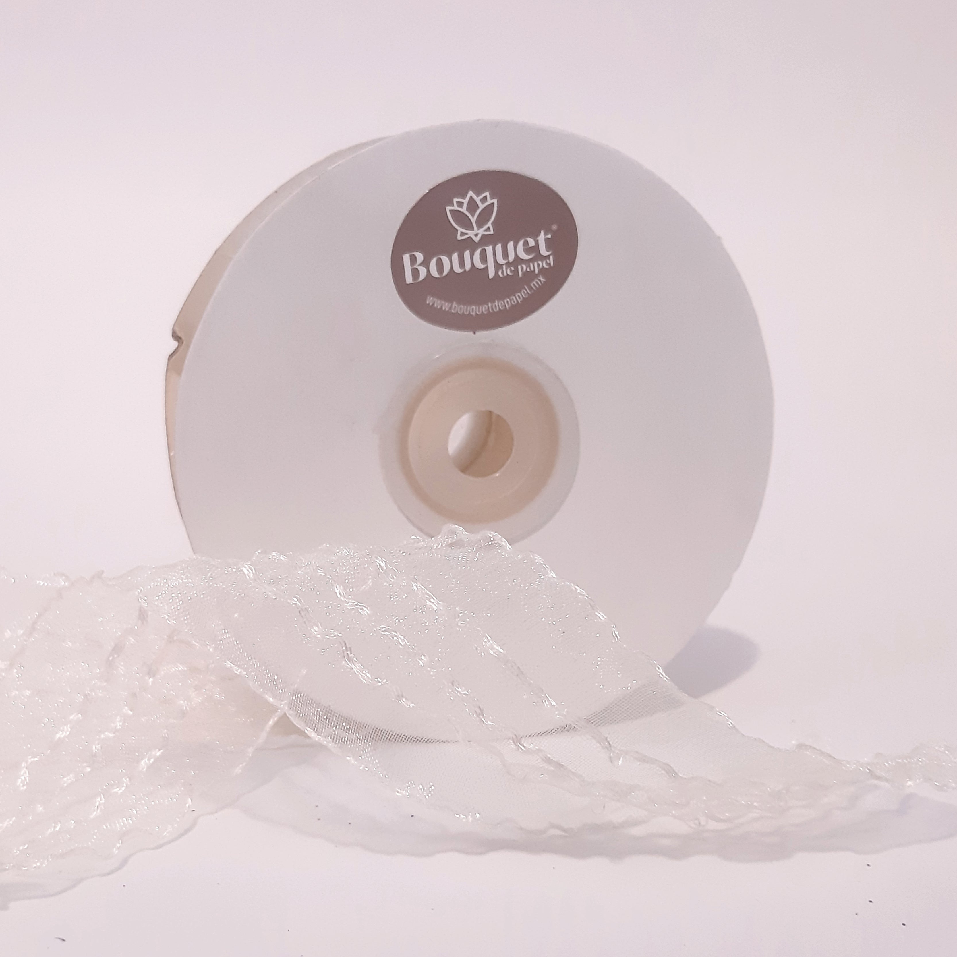 Listón Organza Ondulado 3.8 cm x 23m