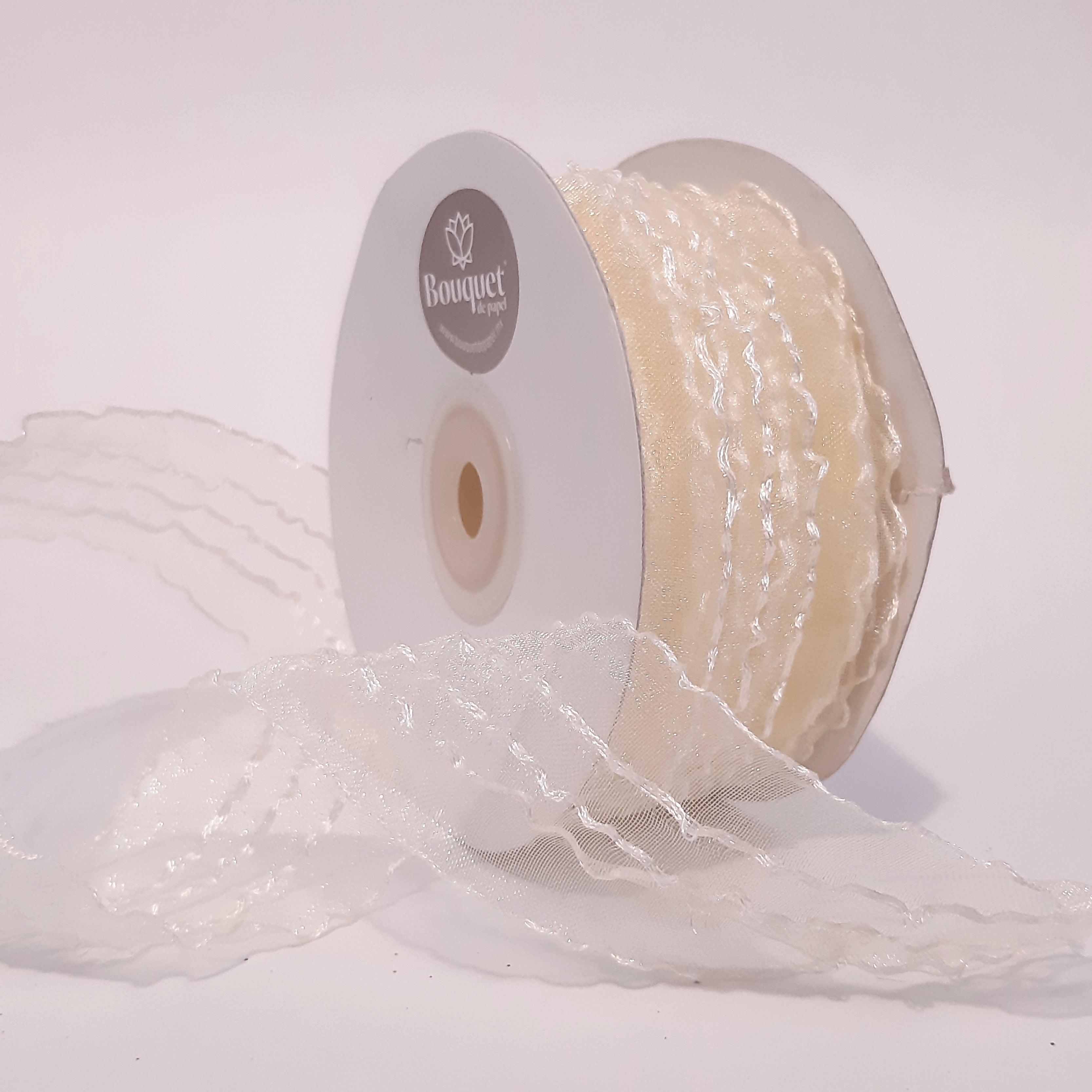 Listón Organza Ondulado 3.8 cm x 23m
