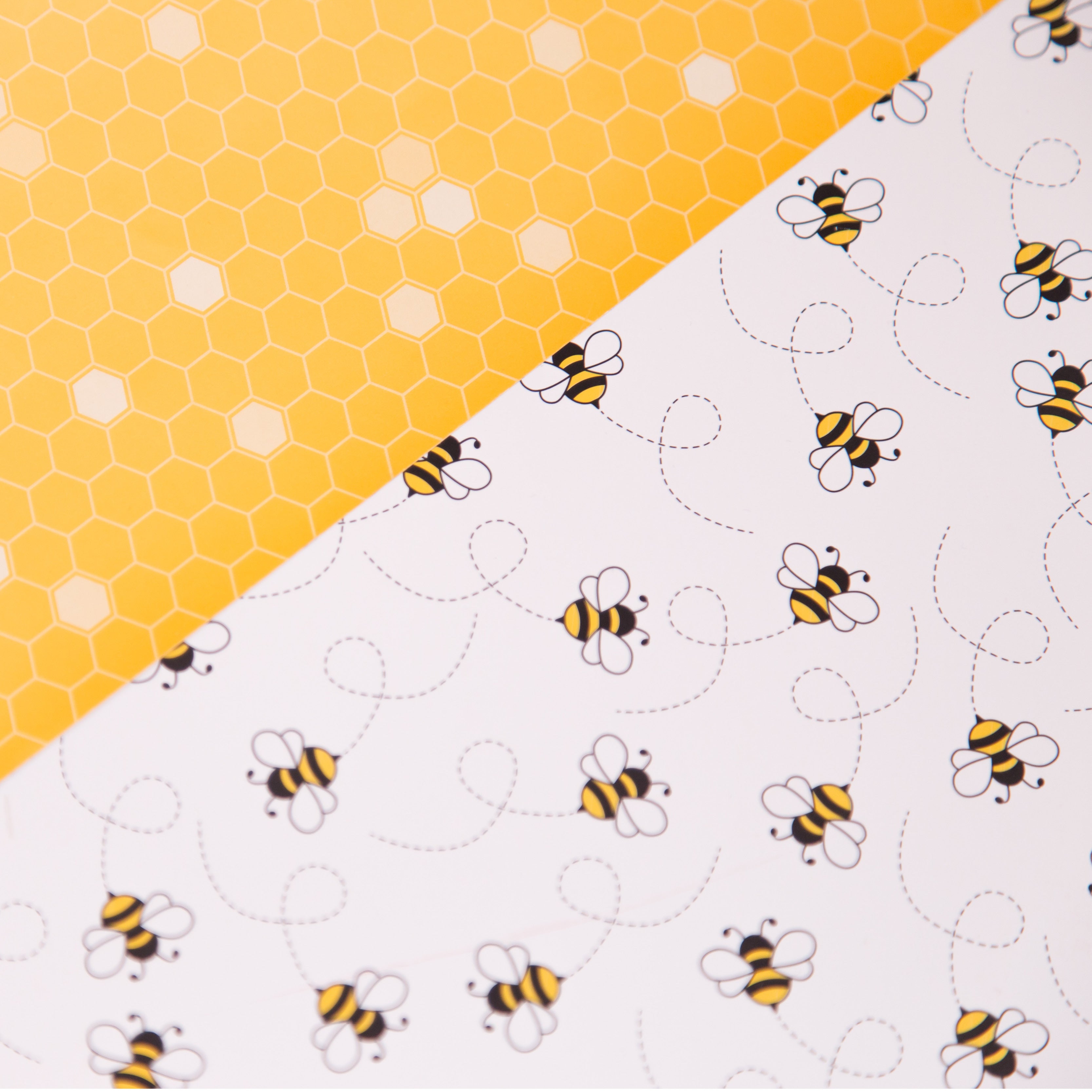 Papel Decorado ABEJAS / 12 pliegos por paq.