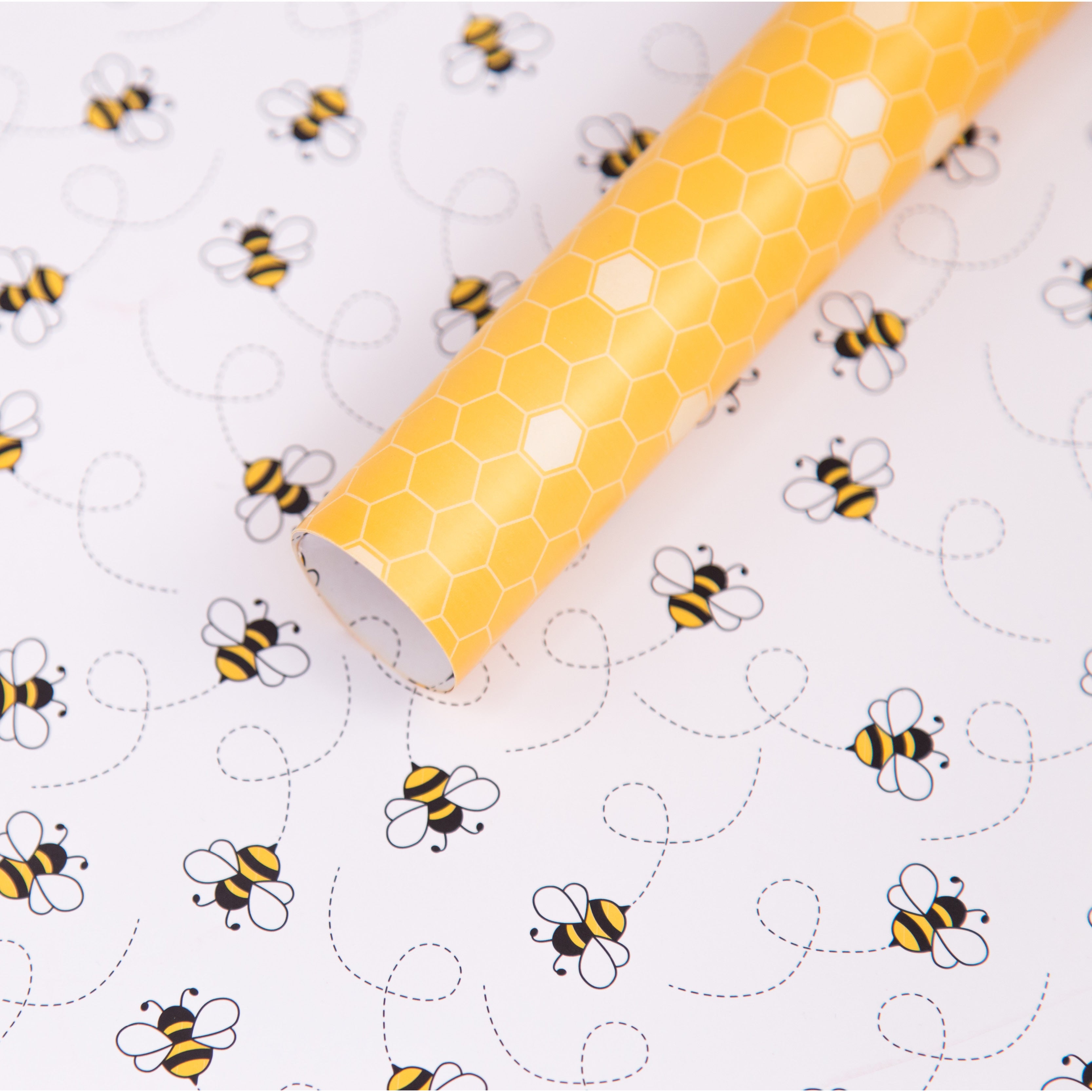 Papel Decorado ABEJAS / 12 pliegos por paq.