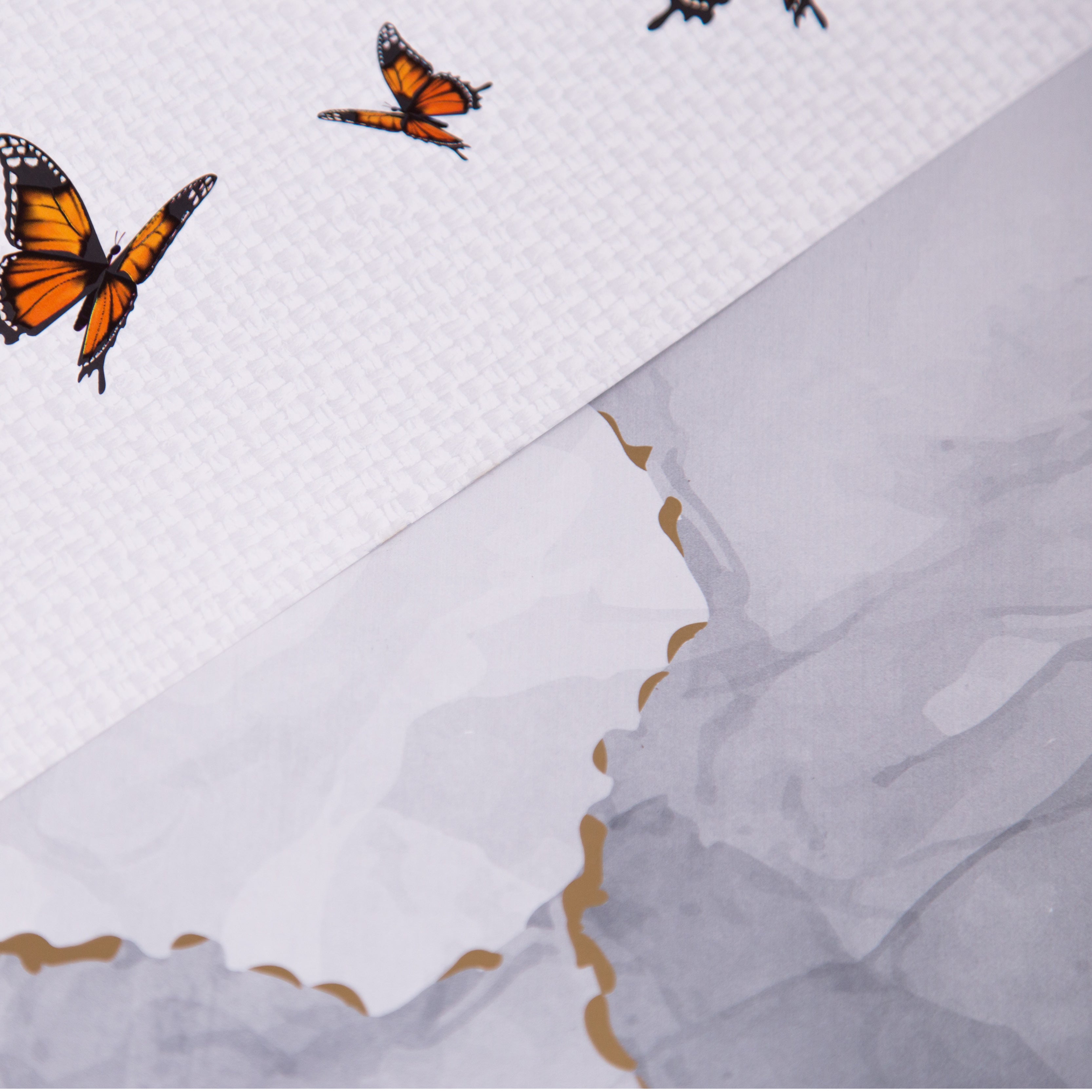 Papel Decorado MONARCAS / 12 pliegos por paq.