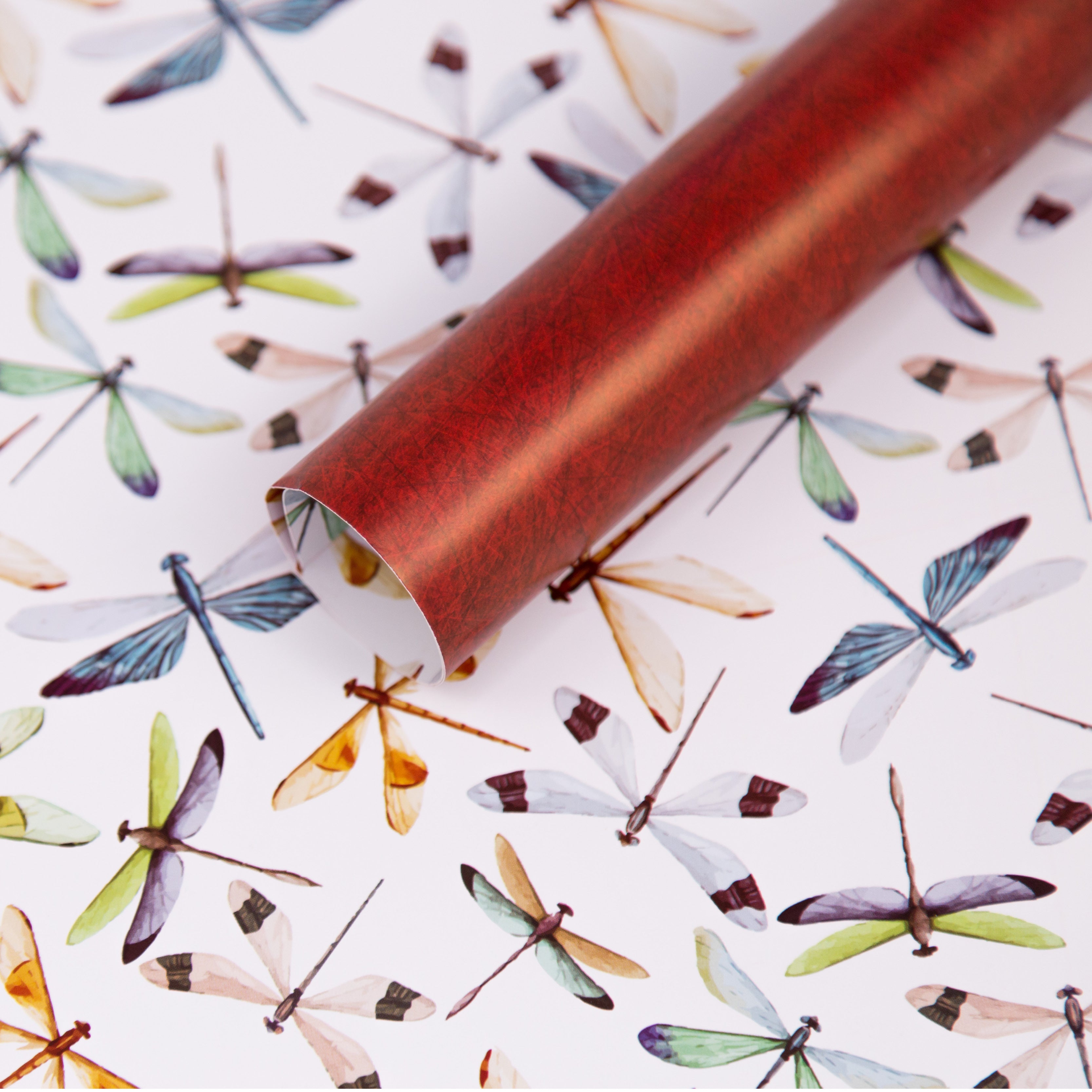 Papel Decorado LIBÉLULAS / 12 pliegos por paq.