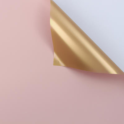 Papel Coreano para envolver flores DOBLE VISTA ORO / Paq. 20 Pliegos.