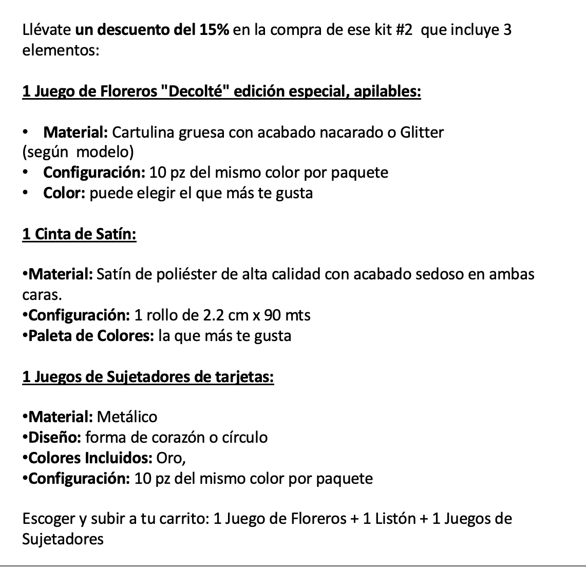KIT 2 - INSTRUCCIONES
