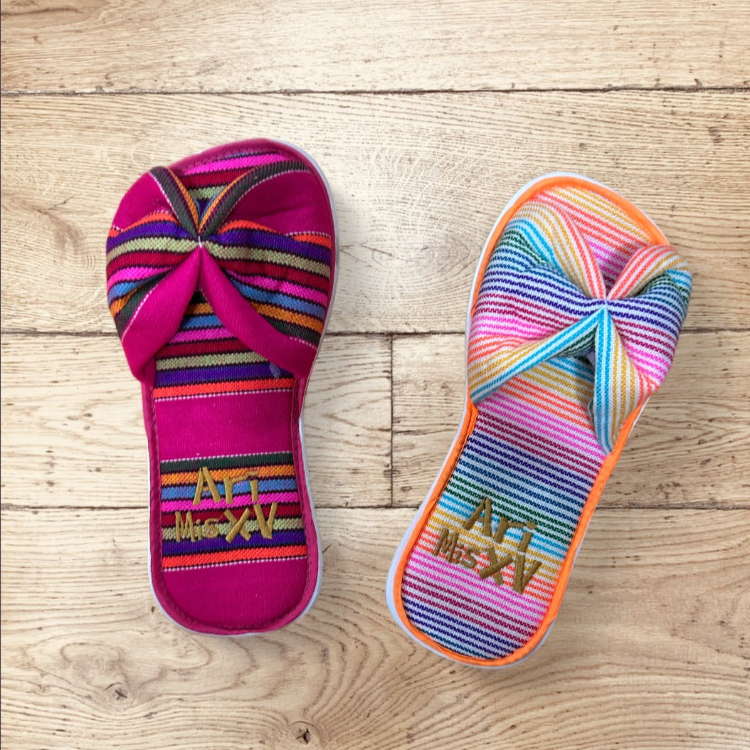 Pantuflas Mexicanas de Moño (desde 50 pz)