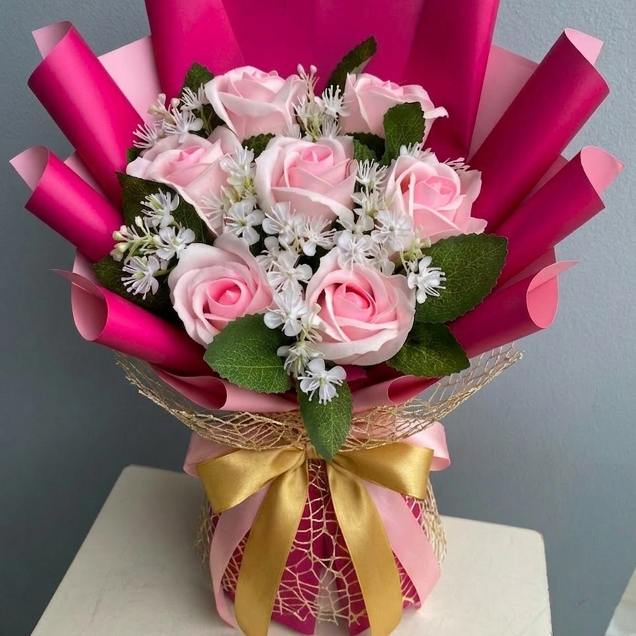 Listón Satinado Doble Cara Brillante y Mate - 2.2 cm x 90 m