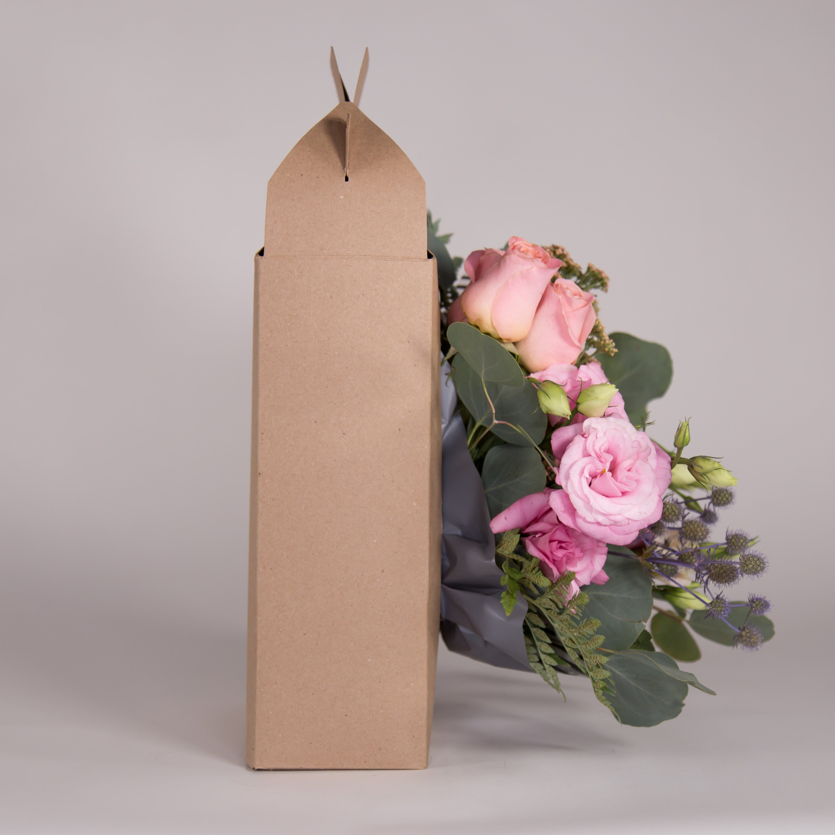 Cajas SANARY para ramo de rosas ($55 pz) / Paquete de 5 cajas (No incluye flores)